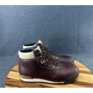 Ridgemont Men's Heritage Hydroguard Leather Hiking Boots Oxblood/Rust Size 10